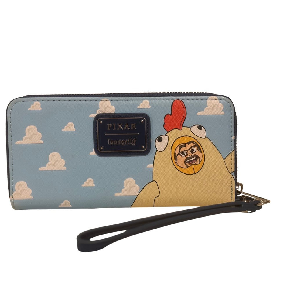Loungefly Toy Story Villains Al McWhiggin Wristlet Wallet Blue Excellent